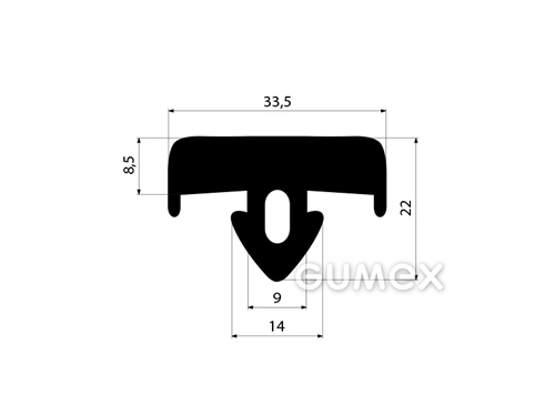 GUMOVÉ PROFILY TVARU "T" - EPDM